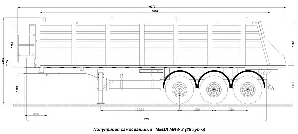 полуприцепы мега